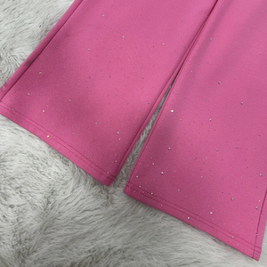 ชุดเซ็ตสตรีทแวร์แบบโอเวอร์ไซส์ ล้างสี แต่งซิป ประดับเพชร พร้อมกางเกงขายาวทรงแบ็กกี้ ชุดวอร์ม ชุดแทรคสูท - Product Image 6