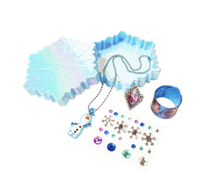 Caja Misteriosa de Disney Frozen Elsa, Paquete Sorpresa para Niños, Gemas para el Cabello, Pulsera, Collar - Paquete de 12, Original con Licencia H.E.R. Accesorios - Product Image 5