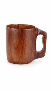 Nordic Style Handmade Wooden Mug Portable Natural Wood <b>Cup</b> for Coffee Tea and Milk Classic Design for <b>Camping</b> Business Gifts - Product Image 4
