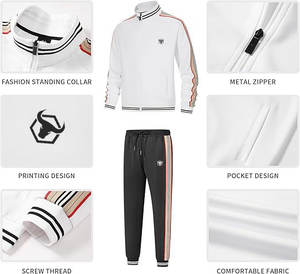 OEM Vente en gros 2024 Tendances Survêtements à capuche en molleton patchwork pour hommes 100% coton respirant, personnalisés, Streetwear d'hiver - Product Image 6