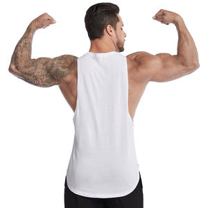 Camiseta sin mangas Fabricante Personalizado Transpirable Secado rápido 190g Mezclas de algodón Ropa de calle Camiseta sin mangas Unisex Camiseta sin mangas - Product Image 5