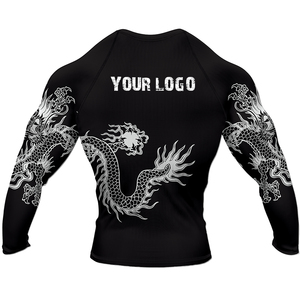 Maillots de compression à manches longues pour hommes avec logo personnalisé, protection UV, séchage rapide, pour plongée et activités nautiques, collection 2025 - Product Image 4