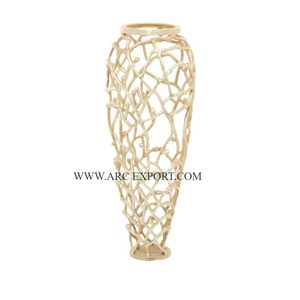 Modern Design Gold Plated Brass Flower <b>Vase</b> Pot <b>Unique</b> Table Decorative Item Direct Supply from Indian Manufacturer & Supplier - Product Image 3