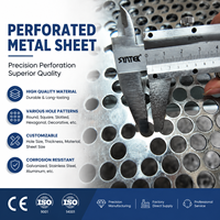 Tôle perforée à trous ronds en métal, plaque industrielle pour filtration, séparation, ventilation, épaisseur 1mm-8mm