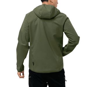 2023 Men's Lightweight Polyester Softshell <b>Jacket</b> <b>Long</b> Casual Outdoor <b>Winter</b> Hiking <b>Jacket</b> Hood Canvas Collar New Design OEM - Product Image 4