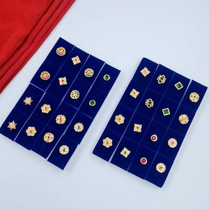 เสื้อสำหรับโฆษณาแบบพรีเมี่ยมเสื้อท่อนบนอัลลอยผสม0.765กะรัตน้ำหนักเบาเครื่องประดับ12คู่ขายส่งออนไลน์ - Product Image 1