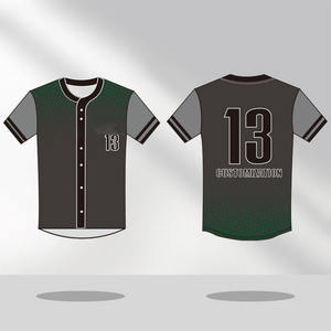 Dernier maillot de baseball personnalisé de haute qualité bas quantité minimale de commande Nouveau design Sublimation Impression numérique Summer Baseball Softball Wear Baseball - Product Image 2