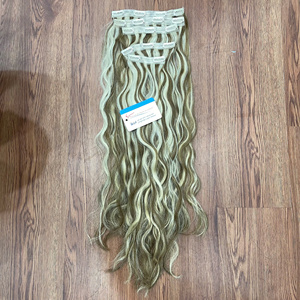 Produit phare : Extensions de cheveux Remy à clipser, ondulées naturelles, couleur tendance Piano, précommande - Product Image 6