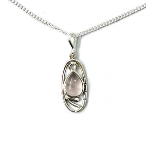 Collier en cristal de quartz rose de 2,3 grammes - Product Image 1