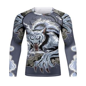 New Arrival MMA Adult Rash Guard Custom Design OEM Men Rash Guard Wholesale Low Price Men <b>Bjj</b> <b>Rashguard</b> ODM Jiu Jitsu Rash Guard - Product Image 4