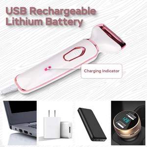 Afeitadora Eléctrica Portátil para Mujer, Resistente al Agua IPX7, Depilación Facial, Recortadora de Cejas y Bikini, Uso Corporal - Product Image 3