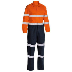 Venta caliente Taped Hi Vis Drill Overall Hi Vis Drill Overol de algodón de dos toneladas Hi Vis Working Overall - Product Image 1