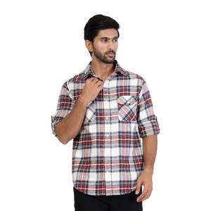 Chemise à carreaux en fil de coton durable pour hommes, vêtements de travail fonctionnels pour le voyage et l'extérieur au meilleur prix - Product Image 1
