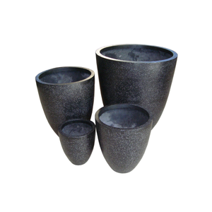 Hot Selling Fiberglass Planter <b>Pots</b> Decorative Eco-Friendly Square Shape Set 4 Pieces For <b>Outdoor</b> From Vietnam - Product Image 1