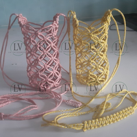 Porte-bouteille en macramé tendance et accrocheur, porte-vin, décoration de pique-nique, fête, vente en gros, prix bas du Vietnam