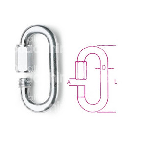 MAILLES DE CONNEXION RAPIDE Galvanisé Coefficient de sécurité: 4 - Product Image 1