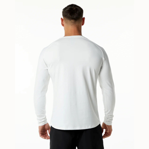 Camiseta de gimnasio de punto de manga larga para hombre, Top para entrenamientos deportivos, Top deportivo Atlético - Product Image 3