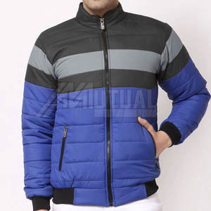 Chaqueta acolchada de talla grande para hombre con capucha cómoda Ropa de calle elegante Tela de lona de gran oferta - Product Image 1