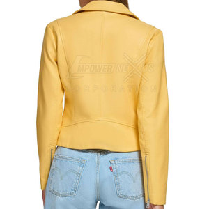 Chaqueta de cuero para mujer de la mejor calidad, chaqueta de cuero genuino para mujer, chaqueta de cuero transpirable para mujer - Product Image 4