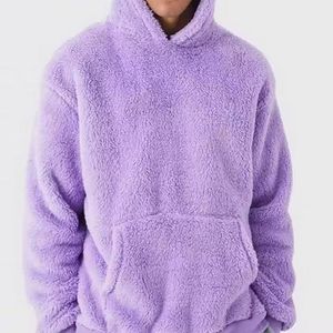 Sweatshirts à capuche à manches bouffantes imprimés pour adolescents, hauts à manches longues tendance, sweats décontractés, automne-hiver, 100% coton - Product Image 5