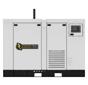 Yellow Diesel 50kW 400V 3-Phase Industrial Backup Power Generator with Soundproof Canopy for Engine <b>12V</b> <b>DC</b> Start ATS - Product Image 5