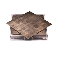 Sets de table carrés feuille d'argent couleurs personnalisées pour table à manger napperon en laque fait à la main par B2B vietnamien