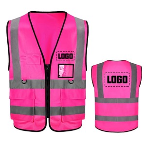 Chaleco de Seguridad Reflectante de Alta Visibilidad Personalizable con Certificación CE, de Nailon, con Logotipo, Impermeable, Chalecos Personalizados - Product Image 1