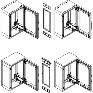 Kit di Accoppiamento Orizzontale SCHNEIDER ELECTRIC NSYMUPLA54G per Contenitori PLA H500xD420 Mm-15 per Strumenti Elettronici - Product Image 1