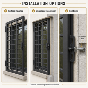 Openable Galvanized Steel <strong>Window</strong> <strong>Security</strong> Grill Anti Theft Burglar <strong>Bar</strong> <strong>for</strong> Villas and Apartments - Product Image 3