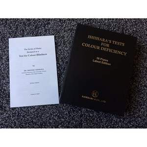 ÚLTIMA EDICIÓN 38 PLATE ISHIHARA TEST BOOK PARA OPTOMETRÍA CON MANUAL GRATIS .. - Product Image 5