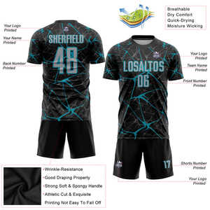 Uniforme de fútbol de malla duradera con paneles transpirables avanzados que absorben la humedad y ajuste de alto rendimiento para competiciones - Product Image 5