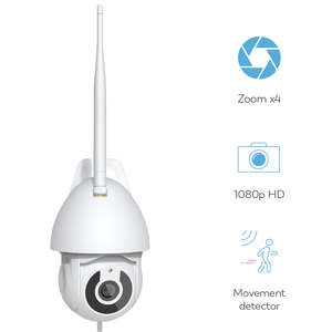 Garza กล้องรักษาความปลอดภัยกลางแจ้ง360อัจฉริยะ, ° 1080P HD WiFi IP ไร้สาย PTZ พร้อมวิสัยทัศน์กลางคืนสำหรับการใช้งานในร่มความละเอียด2MP - Product Image 6