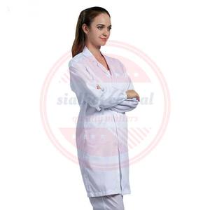 Uniformes hospitaliers pour médecins Infirmière Hôpital professionnel Blouse de laboratoire à manches courtes et longues avec poches - Product Image 4