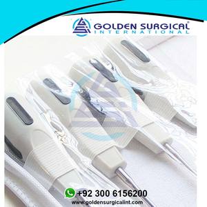 Instrument dentaire, élévateur luxateur, chirurgie buccale, extraction, élévateur de racine apicale, acier inoxydable avec poignée en plastique - Product Image 2