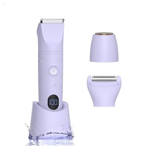 Nueva Depiladora Eléctrica para Mujer, Depiladora Húmeda y Seca de Doble Cuchilla, Resistente al Agua IPX7, Recortadora Corporal para Bikini, Rostro, Axilas, Piernas y Brazos - Product Image 1