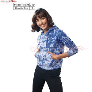 เสื้อฮู้ดมัดย้อมสำหรับผู้หญิงระบายอากาศได้ดีเนื้อผ้าน้ำหนักเบาและสีสดใสสำหรับกิจกรรมประจำวัน - Product Image 2