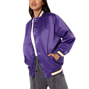 Nouveau style, vente en gros, veste en satin et toile personnalisée pour femmes, finition respirante, écologique, séchage rapide, best-seller de l'hiver - Product Image 1