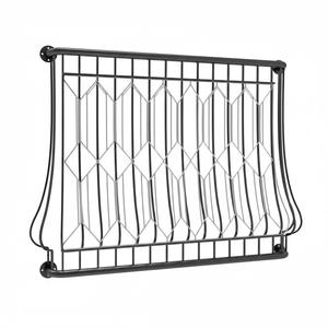 Paravent de cheminée autoportant noir populaire à 3 panneaux pour salon intérieur, paravent de cheminée plat autoportant noir - Product Image 6