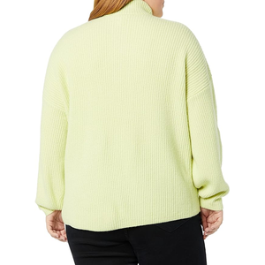 Jersey de manga larga de ajuste clásico para mujer, cárdigan de invierno transpirable de algodón 100% de alta calidad, estilo informal ligero - Product Image 2