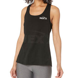 Camiseta sin mangas para mujer de calidad superior Ropa de entrenamiento de verano informal en stock Patrón sólido Tallas grandes - Product Image 3