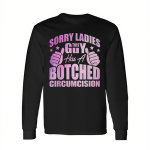 Camiseta de manga larga para mujer con diseño humorístico de circuncisión fallida para eventos promocionales - Product Image 2