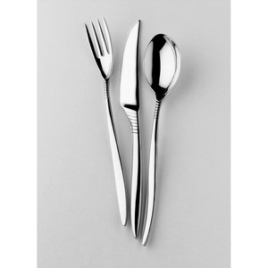 Ensemble de couverts en laiton plaqué or de haute qualité avec fourchette en acier inoxydable de style royal à manger vaisselle de mariage couverts en vrac - Product Image 3