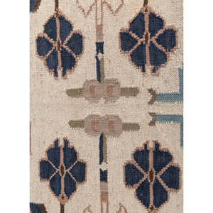 Bedouin Ivory Flat Weaves Wool <b>Rug</b> Handmade Geometric Braided Rectangle for Home for Living Room or Bedroom-ADWL-23013 - Product Image 3