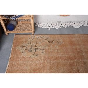 พรมตุรกีขนาด 3.6x7.3 ฟุต พรมวินเทจ พรมสีเบจน้ำตาลสไตล์ตะวันตกเฉียงใต้ - Product Image 5