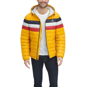 Vente en gros Doudoune de haute qualité pour homme Nylon Polyester Personnalisez votre logo de marque Veste d'hiver Doudoune à capuche pour homme - Product Image 3