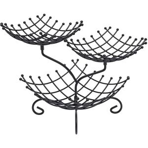 Panier de fruits en fil de fer à 3 niveaux, couleur noire, décoration de table, hôtel, restaurant, meilleures ventes, taille personnalisée - Product Image 2