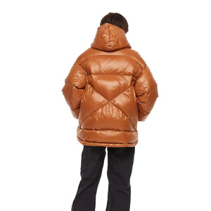 Dernière Veste matelassée réversible pour homme, de qualité supérieure, en toile marron imperméable, respirante, avec doublure en laine/viscose et fermeture éclair, col montant - Product Image 5