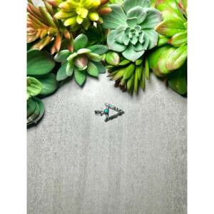 Kingman Turquoise & Sterling Silver Pendant Navajo-<b>Crafted</b> Cultural Collectible Jewelry for Men & Women - Product Image 3