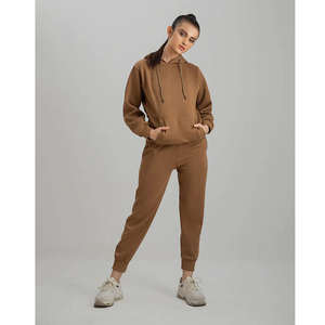 Conjunto de Sudadera con Capucha y Pantalones Deportivos de Felpa de 350 g/m², Lisos, para Impresión de Logotipo Personalizado, Unisex, Talla Grande - Product Image 5