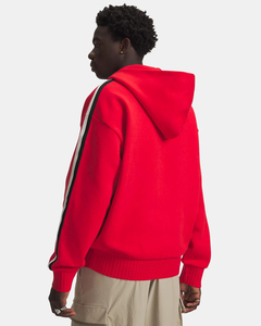 Men's Red Lining Hooded Pullover Sweatshirt Regular Fit Casual Autumn Knitted 100% Cotton French Terry Breathable RALMED Hoodie - Product Image 2
